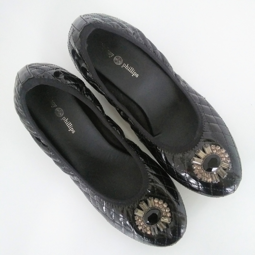 Lindsay Phillips Linda Ballet Wedges Sz 8.5